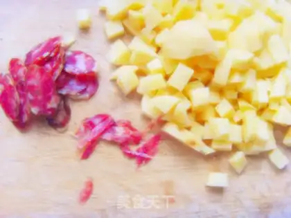 Make potato bottom pizza step 1
