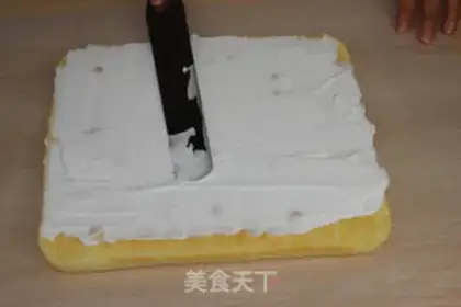 Make Colored Cake roll step 39