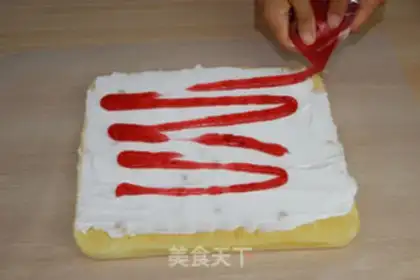 Make Colored Cake roll step 40