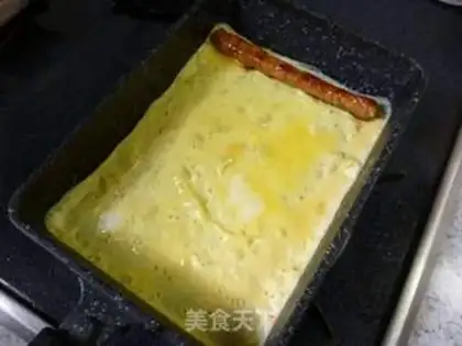 Make Burn the vegetable rolls and the eggs step 8