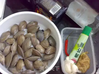 Make Mustard clams step 0