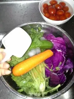 Make Lemon oil vinegar salad step 1