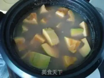 Make Sweet pumpkin green bean soup step 4