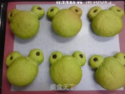 Make Little frog spinach burger step 7