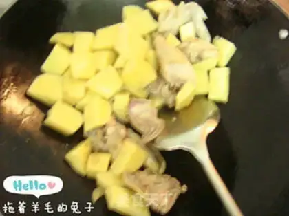 Make Potato chicken step 5