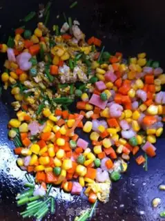 Make Five eggs of fried rice step 6