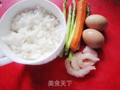 Make Shrimp egg fried rice step 0
