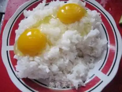 Make Shrimp egg fried rice step 1