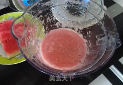 Make Ice melon juice step 3