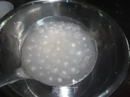 Make Rose rice milk tea step 2