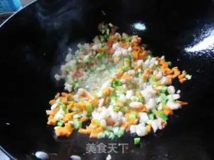 Make Shrimp egg fried rice step 5
