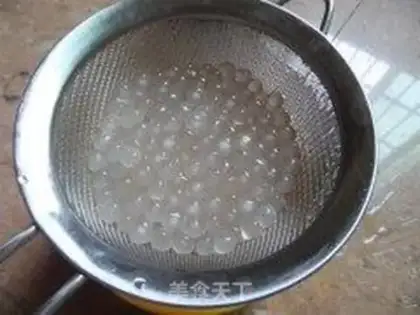 Make Rose rice milk tea step 3