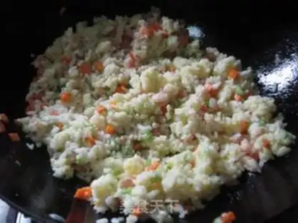 Make Shrimp egg fried rice step 6