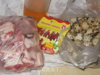 Make Cream-bone quail eggs step 0