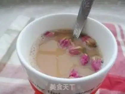 Make Rose rice milk tea step 6