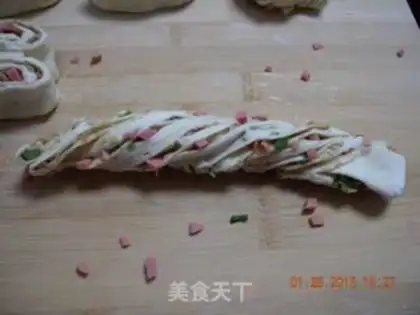 Make Ham onion rolls step 5