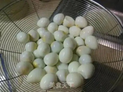 Make Cream-bone quail eggs step 7