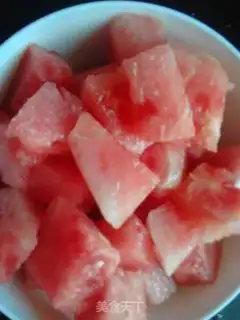 Make Watermelon, three colours of ice step 6