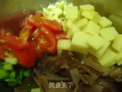 Make Tomato peppers and tofu step 1