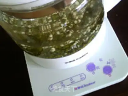 Make Green bean rice congee step 5