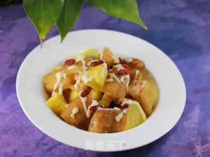 Make Pineapple and shrimp step 8