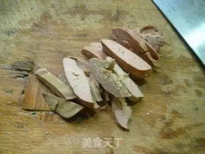Make Dutch bean foie gras fried mackerel step 4