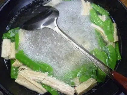 Make Dutch bean foie gras fried mackerel step 5