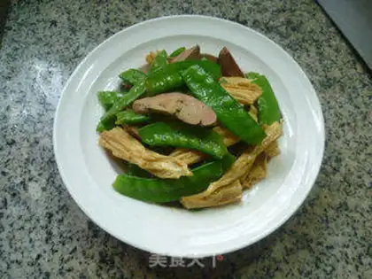 Make Dutch bean foie gras fried mackerel step 12