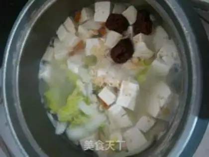 Make Dolls, bean curd soup step 4