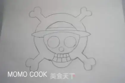 Make Luffy Pirate Flag Cake roll step 0