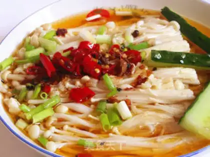 Make Spicy golden needle mushrooms step 5