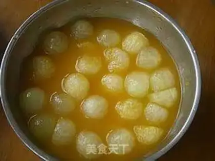 Make Orange melon ball step 4
