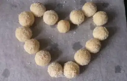 Make Protein coconut ball step 7