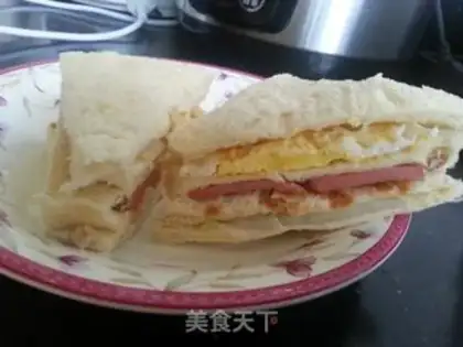 Make Ham pine sandwich step 9