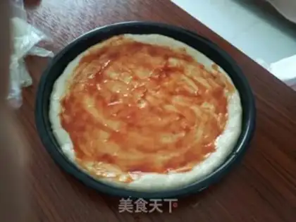 Make Seafood pizza step 1