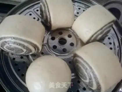Make Black sesame rolls and buns step 13