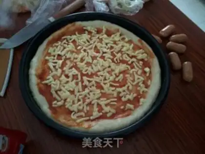Make Seafood pizza step 2