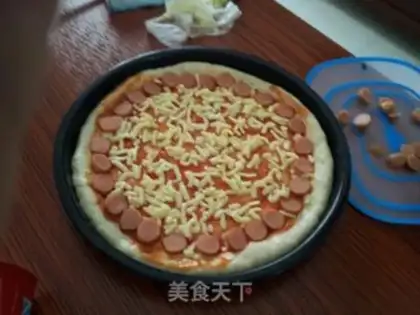 Make Seafood pizza step 3