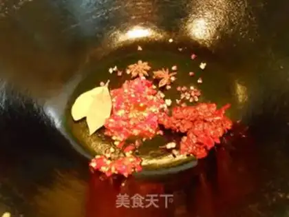 Make Red-oiled needle mushrooms step 3