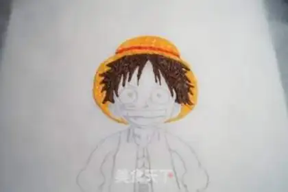 Make Luffy Cake roll step 10