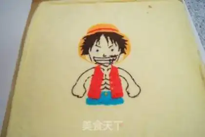 Make Luffy Cake roll step 13