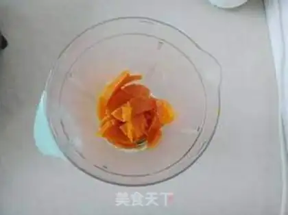 Make Pumpkin milk juice step 2