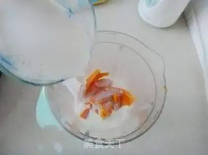 Make Pumpkin milk juice step 3