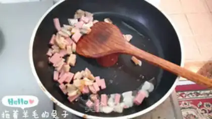 Make Cream sauce, fried rice step 6