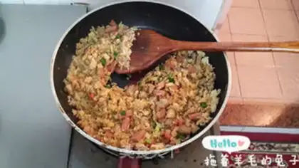Make Cream sauce, fried rice step 8