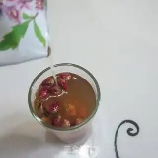 Make Honey rose tea step 5