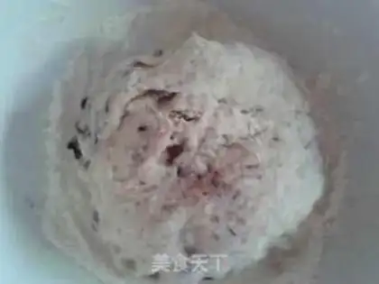 Make Pumpkin blueberries dry buns step 2