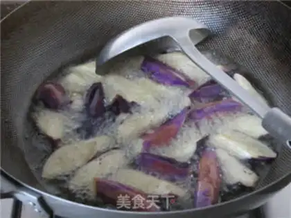 Make Bean petal eggplant step 2
