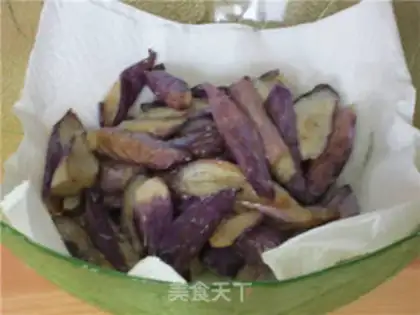 Make Bean petal eggplant step 3
