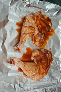 Make Sweet red roast chicken leg step 6